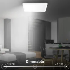 Lámpara LED de techo Tava A, CCT, 29 x 29 cm, blanca, control remoto