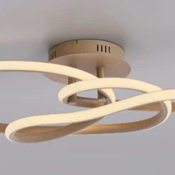Lámpara LED de techo TWIST, color beige, 90 cm de largo, metal, Switchdim