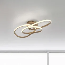 Lámpara LED de techo TWIST, color beige, 90 cm de largo, metal, Switchdim