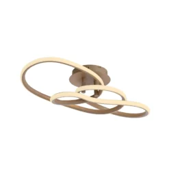 Lámpara LED de techo TWIST, color beige, 90 cm de largo, metal, Switchdim