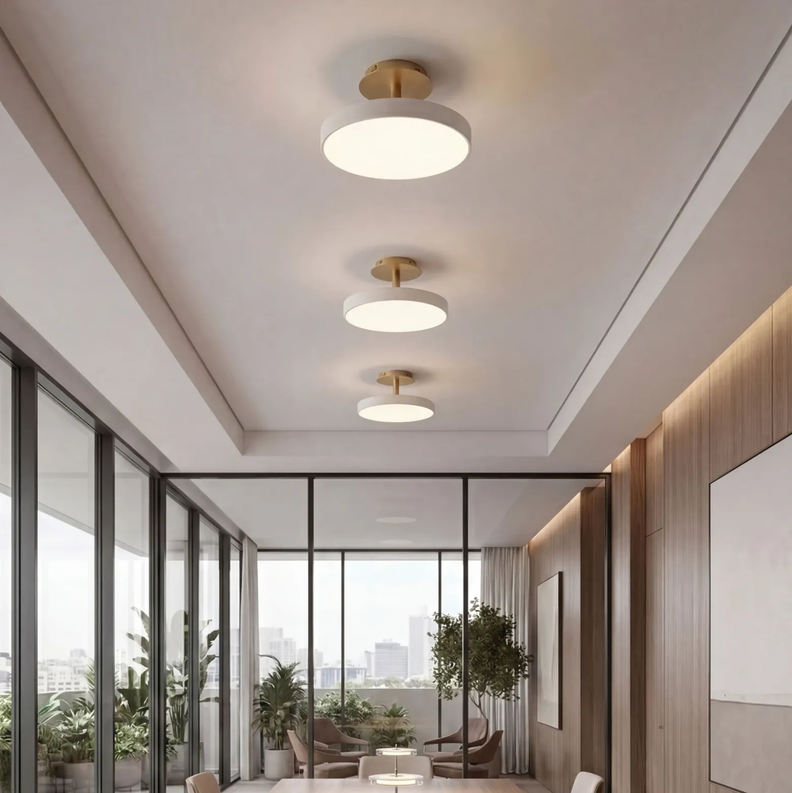Lámpara LED de techo UMAGE Asteria UP PLUS, blanco perla, Ø 31 cm CCT