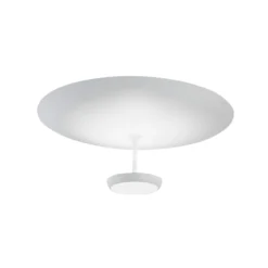 Lámpara LED de techo Yuko, blanca, metal, 23 cm de altura, atenuable
