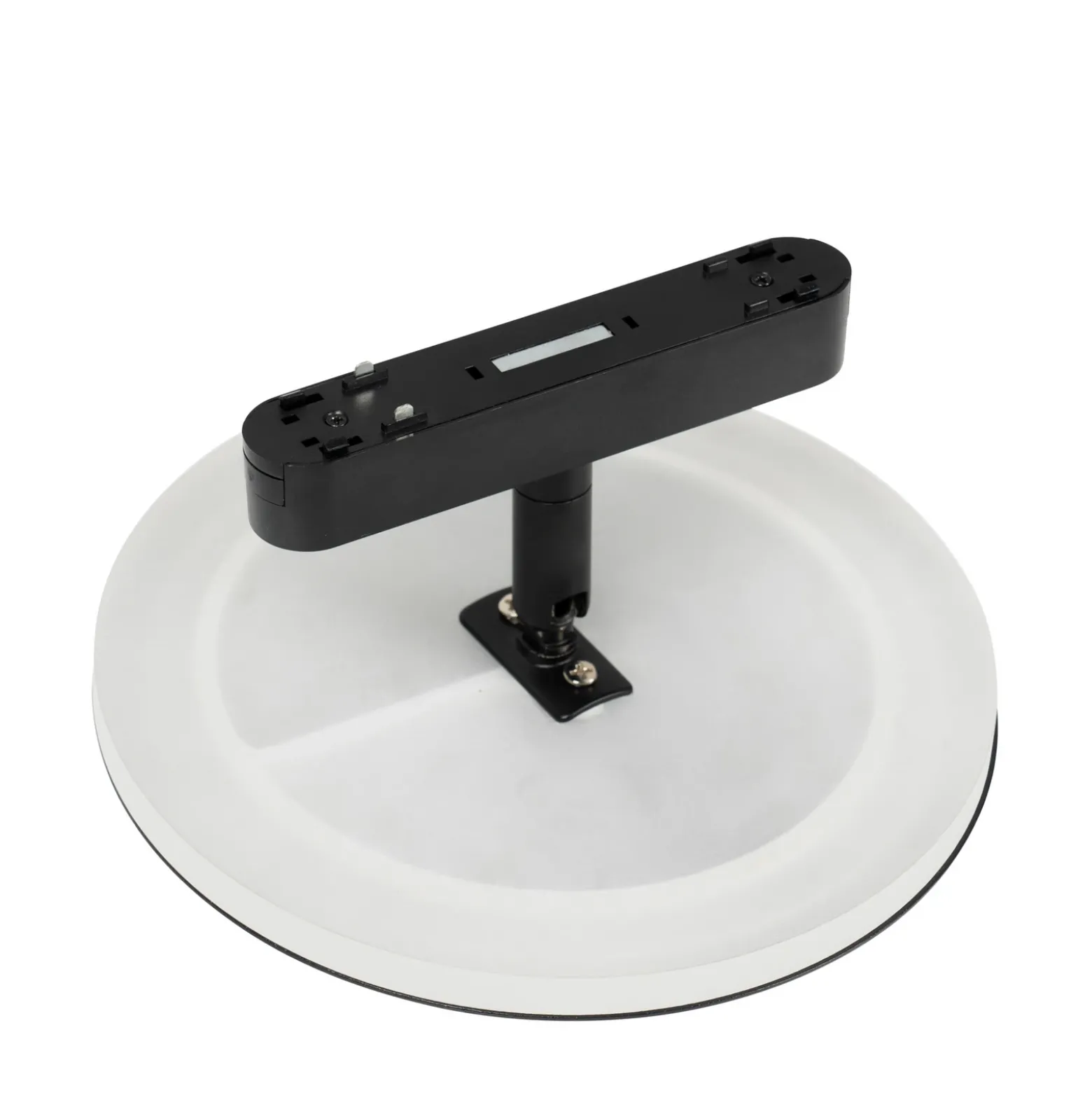 Lámpara LED Lindby para carril Lumaro, negra, aluminio, 48V, atenuable