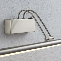 Lámpara LED para cuadros Lindby Mailine, 69 cm, níquel, interruptor