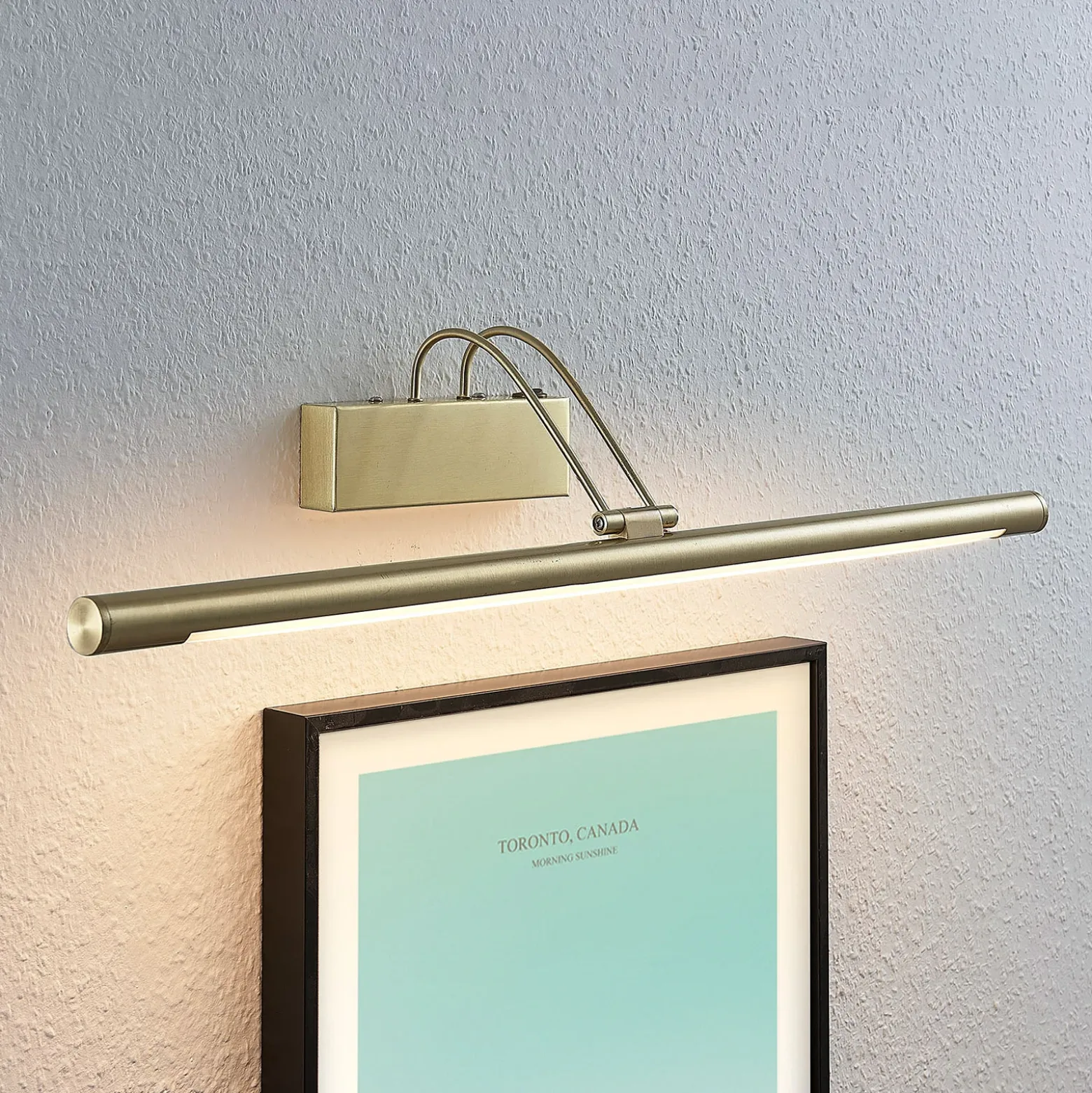 Lámpara LED para cuadros Mailine, latón