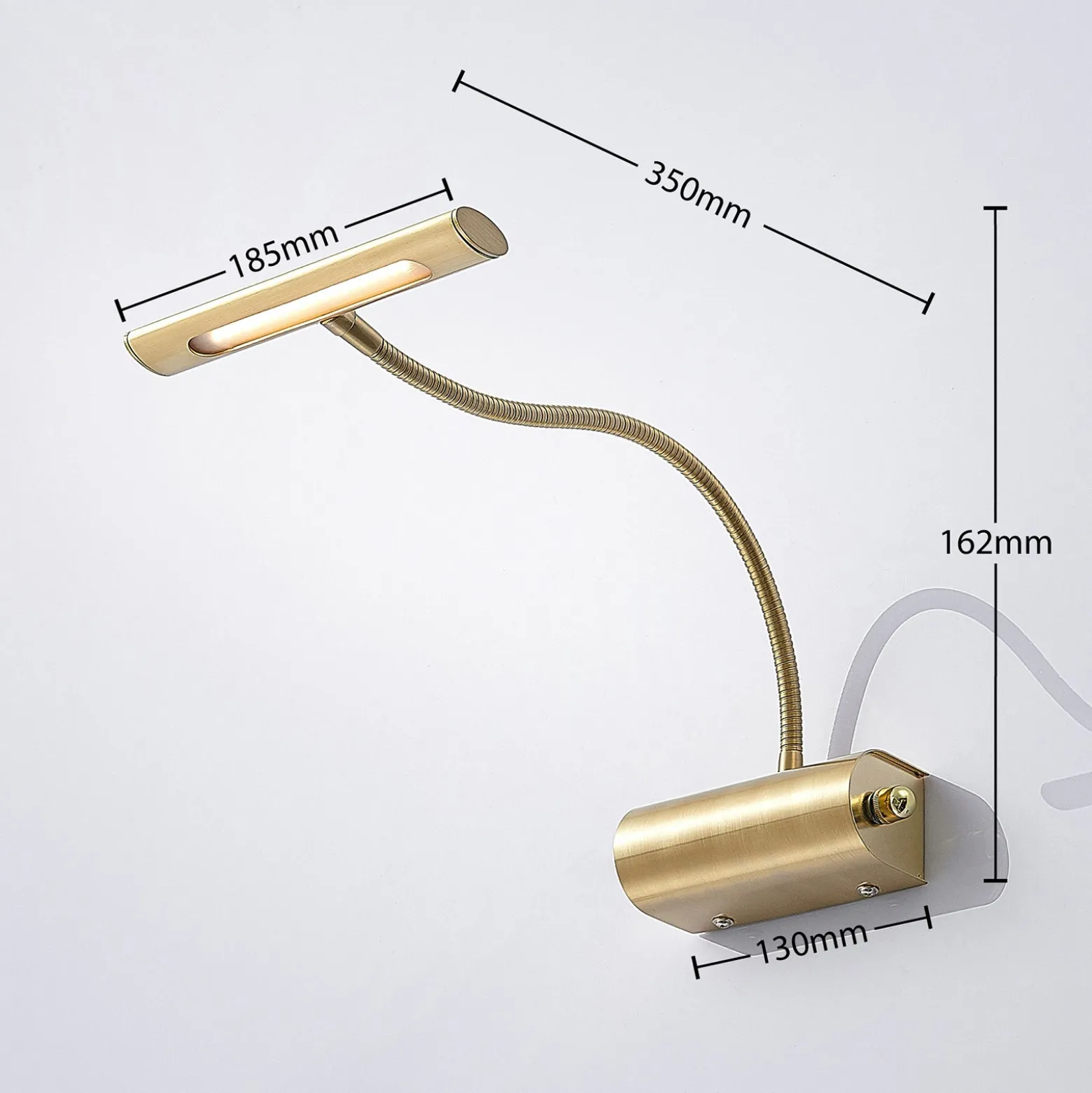 Lámpara LED para cuadros Rakel, dorado mate