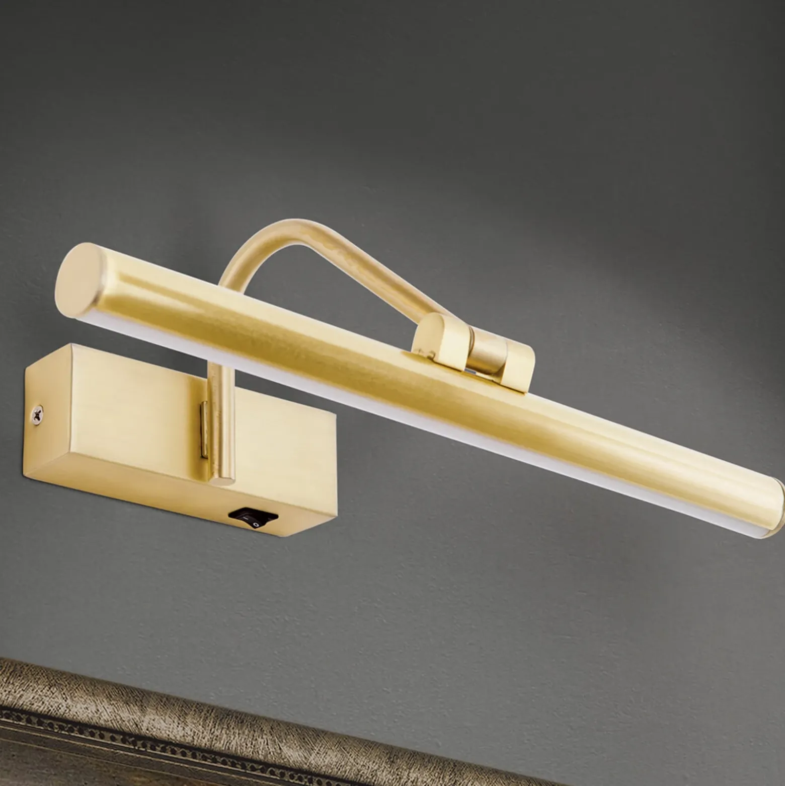 Lámpara LED para cuadros Sofía en dorado, 30 cm
