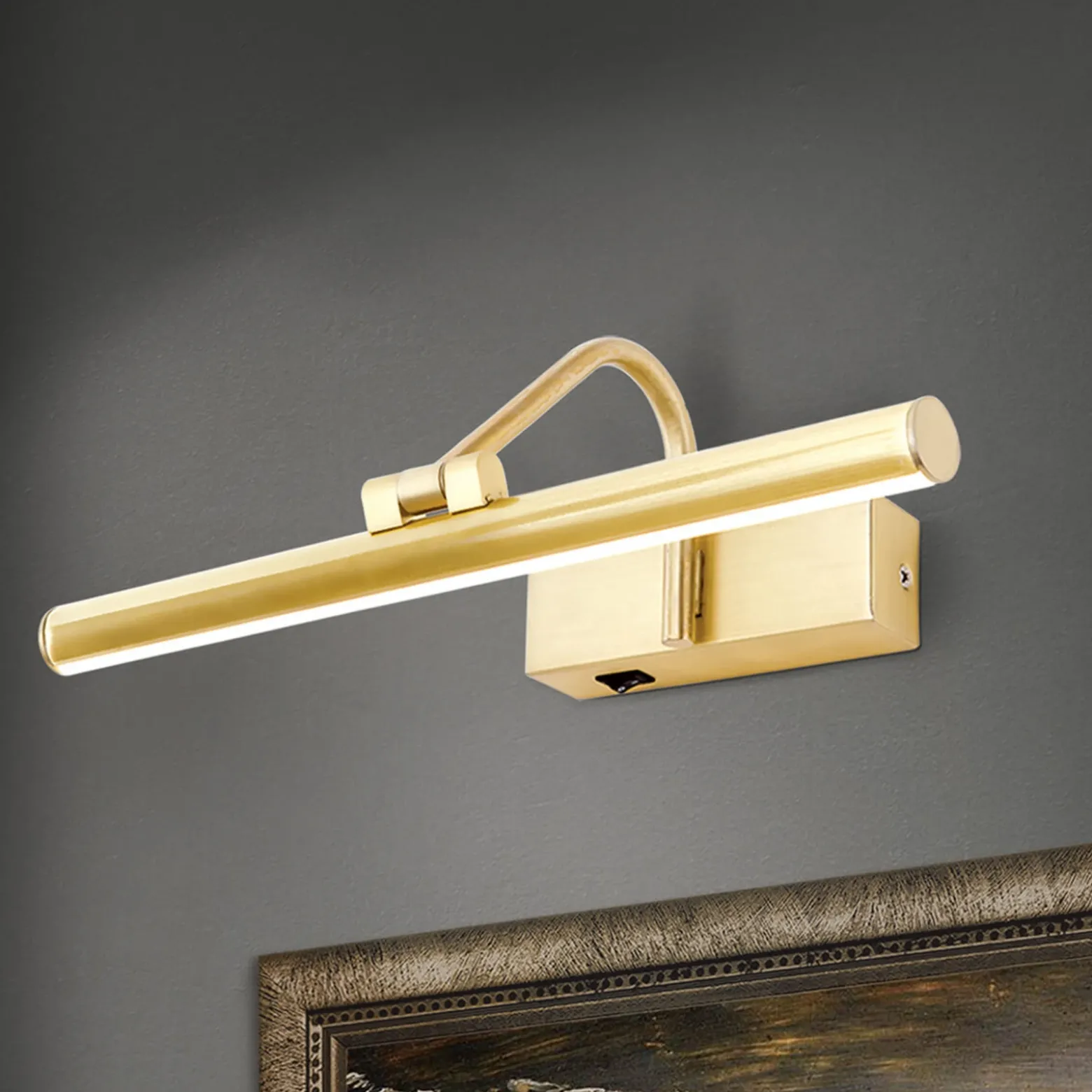 Lámpara LED para cuadros Sofía en dorado, 30 cm