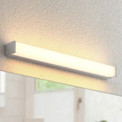 Lámpara LED para cuarto de baño Klea de Lindby, 60 cm, cromo, metal, IP44