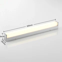 Lámpara LED para cuarto de baño Klea de Lindby, 60 cm, cromo, metal, IP44