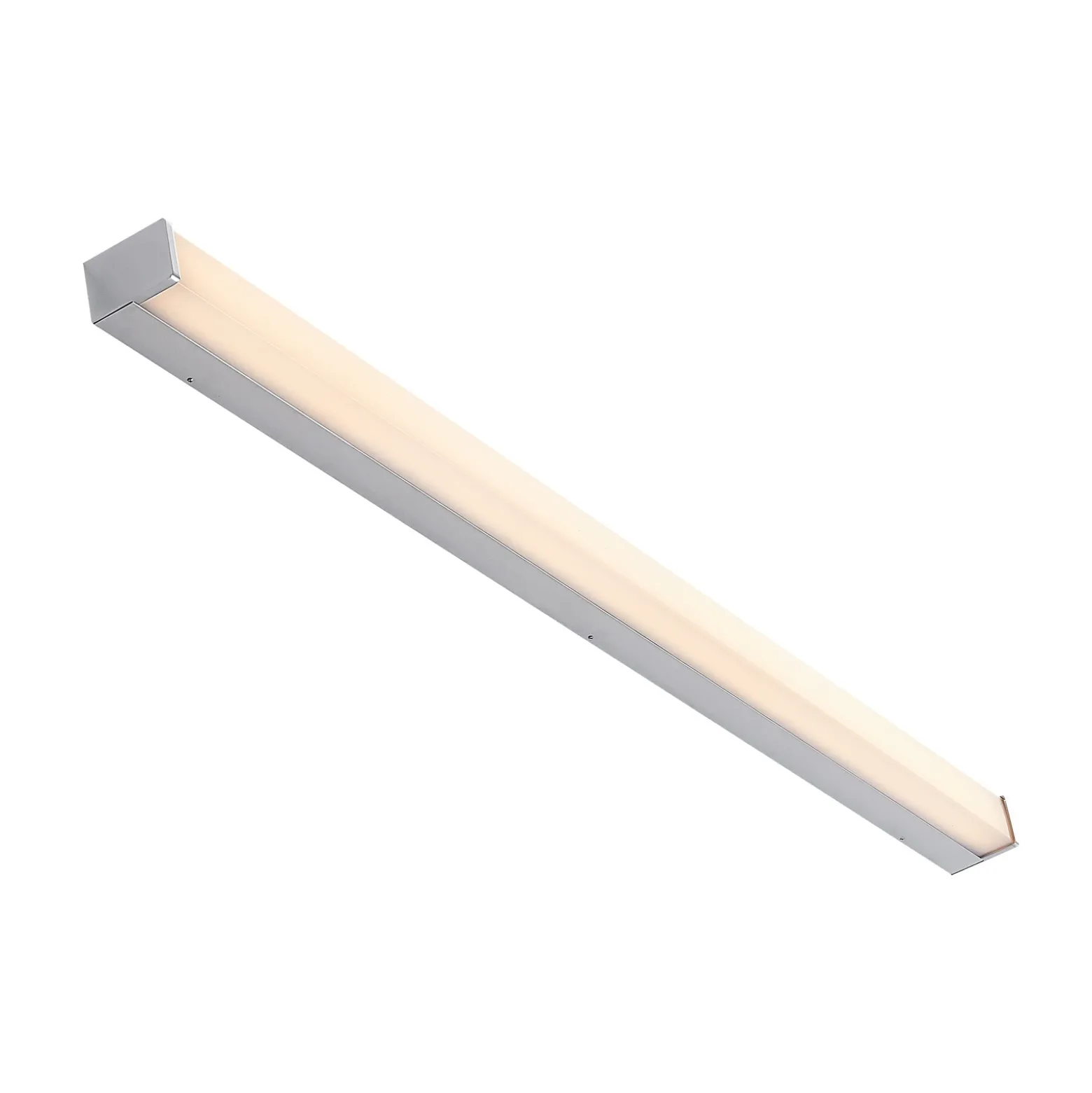 Lámpara LED para cuarto de baño Lindby Klea, 120 cm, cromo, metal, IP44