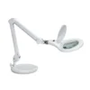 Lámpara LED para puesto de trabajo MAULmakro, blanca, 46 cm, con pie
