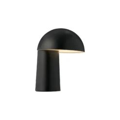 Lámpara LED recargable de mesa Faye Portable, negra, atenuable, USB