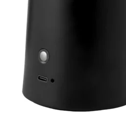 Lámpara LED recargable de mesa Faye Portable, negra, atenuable, USB