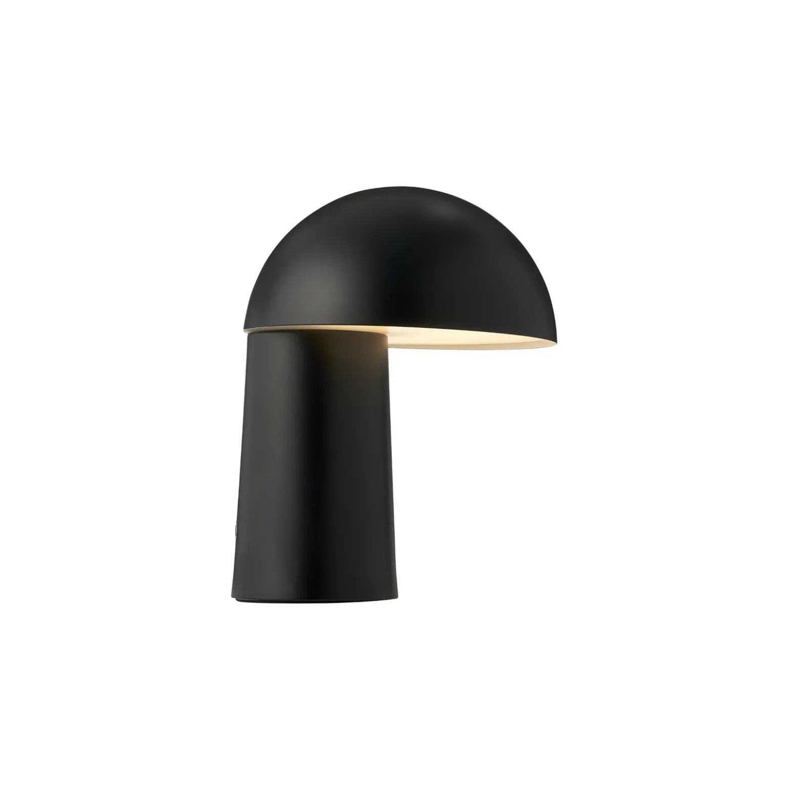 Lámpara LED recargable de mesa Faye Portable, negra, atenuable, USB