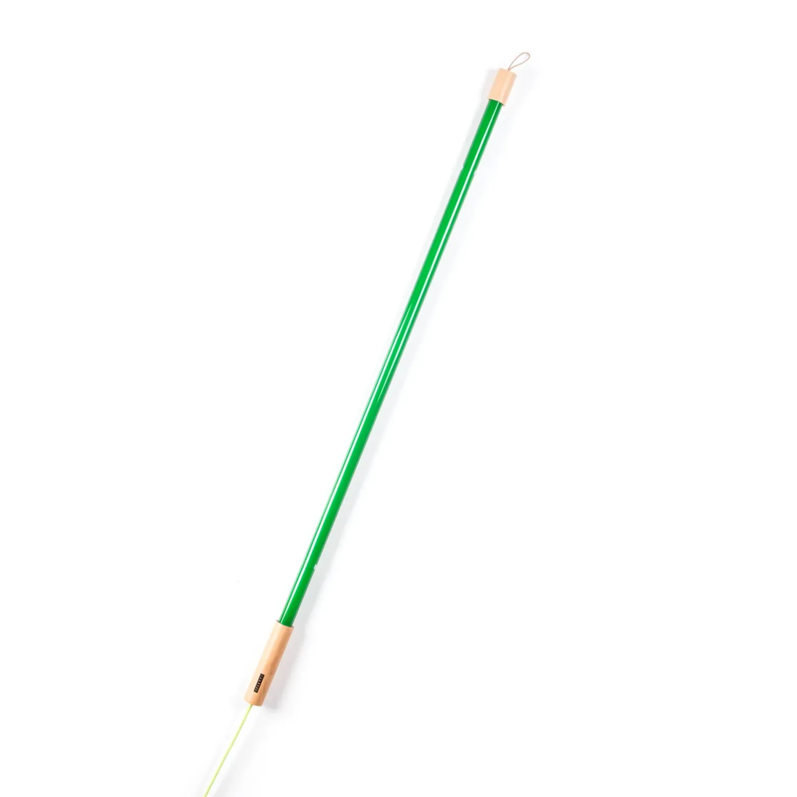 Lámpara LED SELETTI Linea, verde, detalles de madera, universal