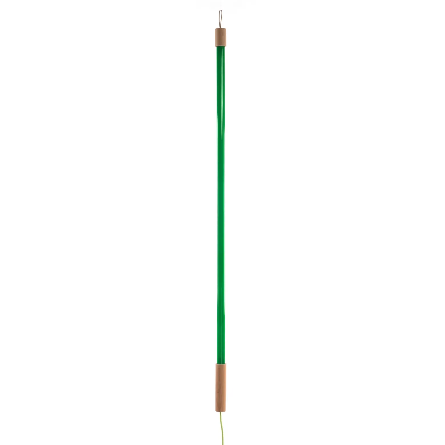 Lámpara LED SELETTI Linea, verde, detalles de madera, universal
