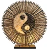 Lámpara mesa Ying Yang Batur redonda 40 cm marrón