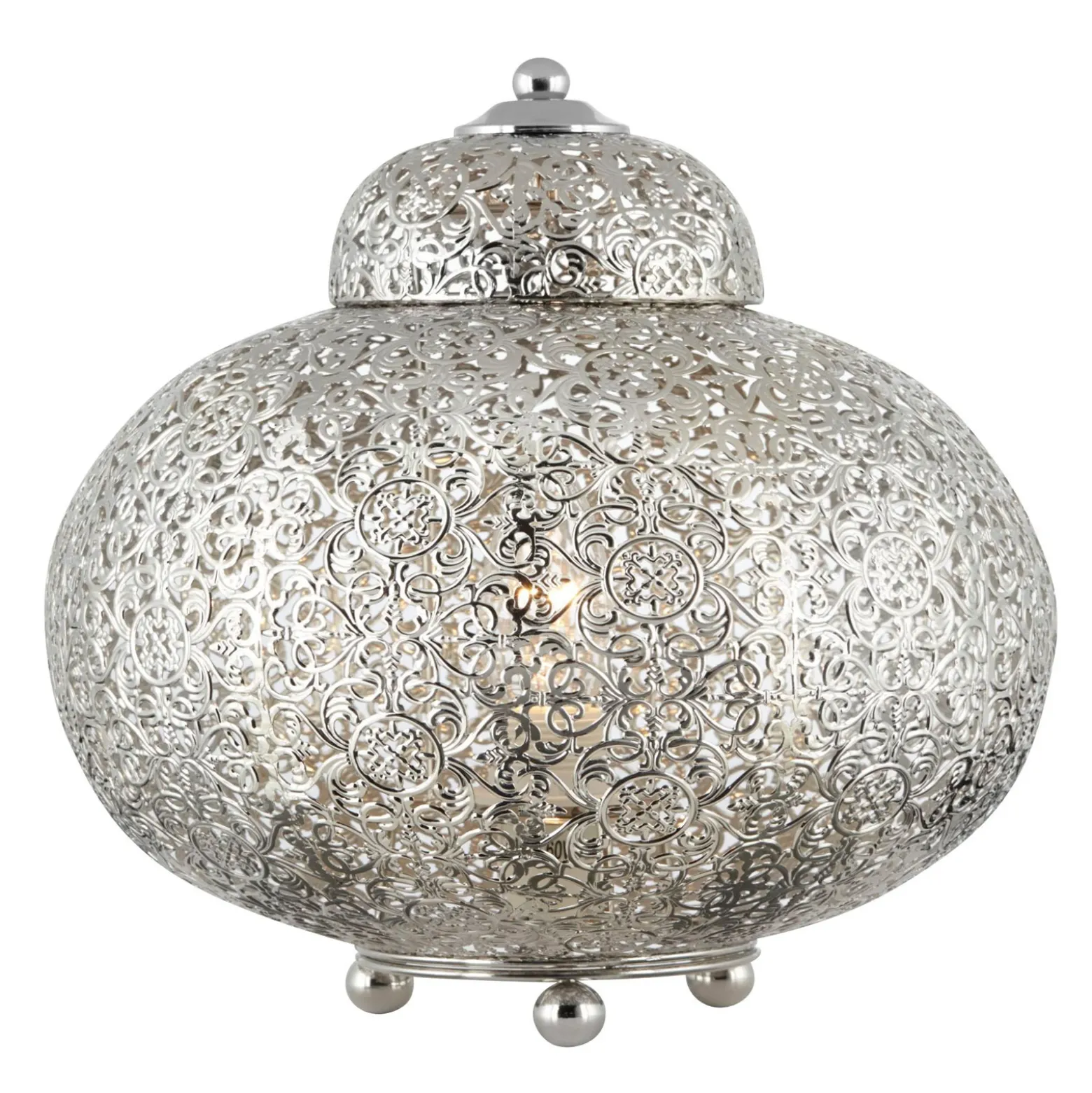 Lámpara Moroccan Fretwork en níquel brillante