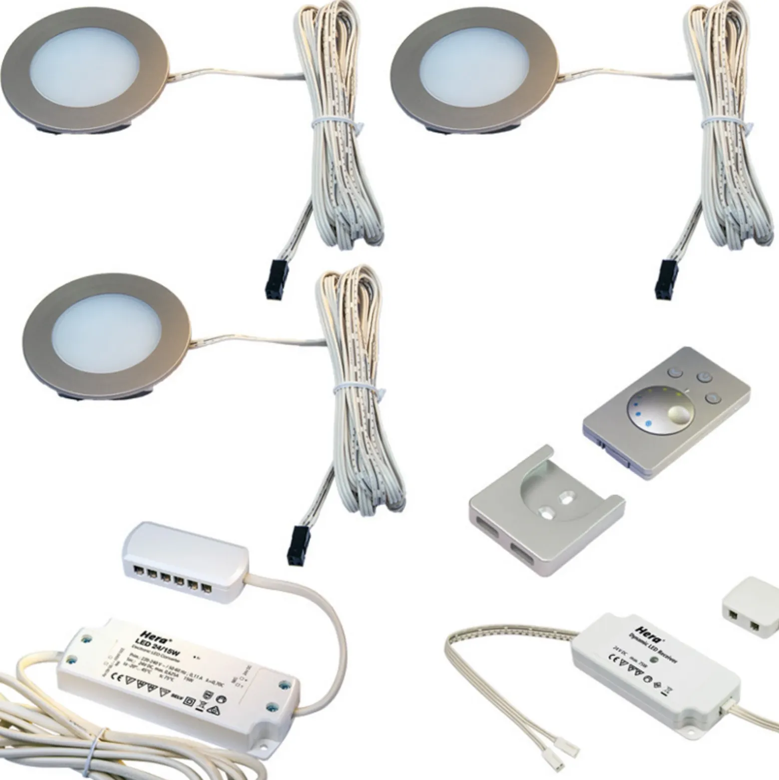 Lámpara mueble empotrada LED Dynamic FR 55 3 ud