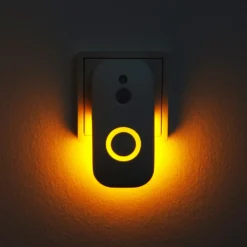Lámpara nocturna LED con sensor Agena para la toma de corriente