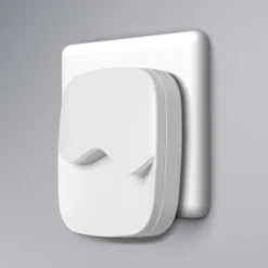 Lámpara nocturna LED para enchufe LUNETTA WAVE de OSRAM, blanca, con sensor