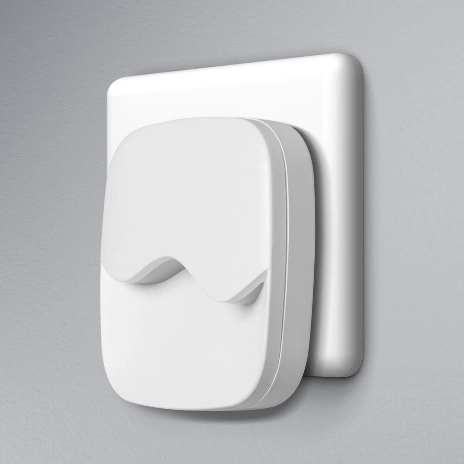 Lámpara nocturna LED para enchufe LUNETTA WAVE de OSRAM, blanca, con sensor