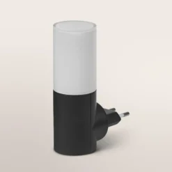 Lámpara nocturna LED para enchufe OSRAM LUNETTA FLARE negro Sensor