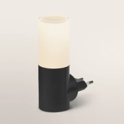 Lámpara nocturna LED para enchufe OSRAM LUNETTA FLARE negro Sensor