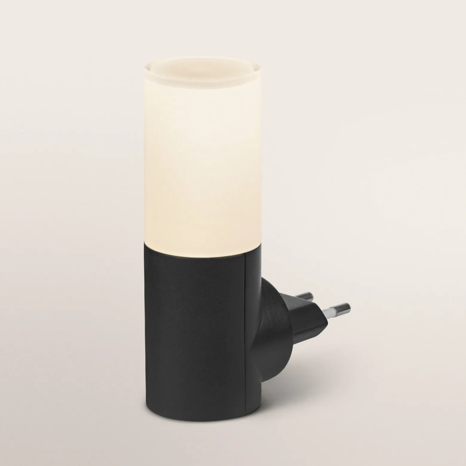 Lámpara nocturna LED para enchufe OSRAM LUNETTA FLARE negro Sensor