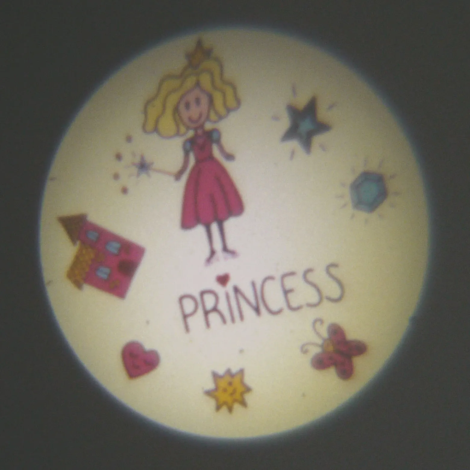 Lámpara nocturna LED Princesa, para enchufe