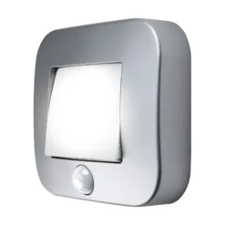 Lámpara nocturna OSRAM NIGHTLUX HALL, sensor plateado, batería IP54