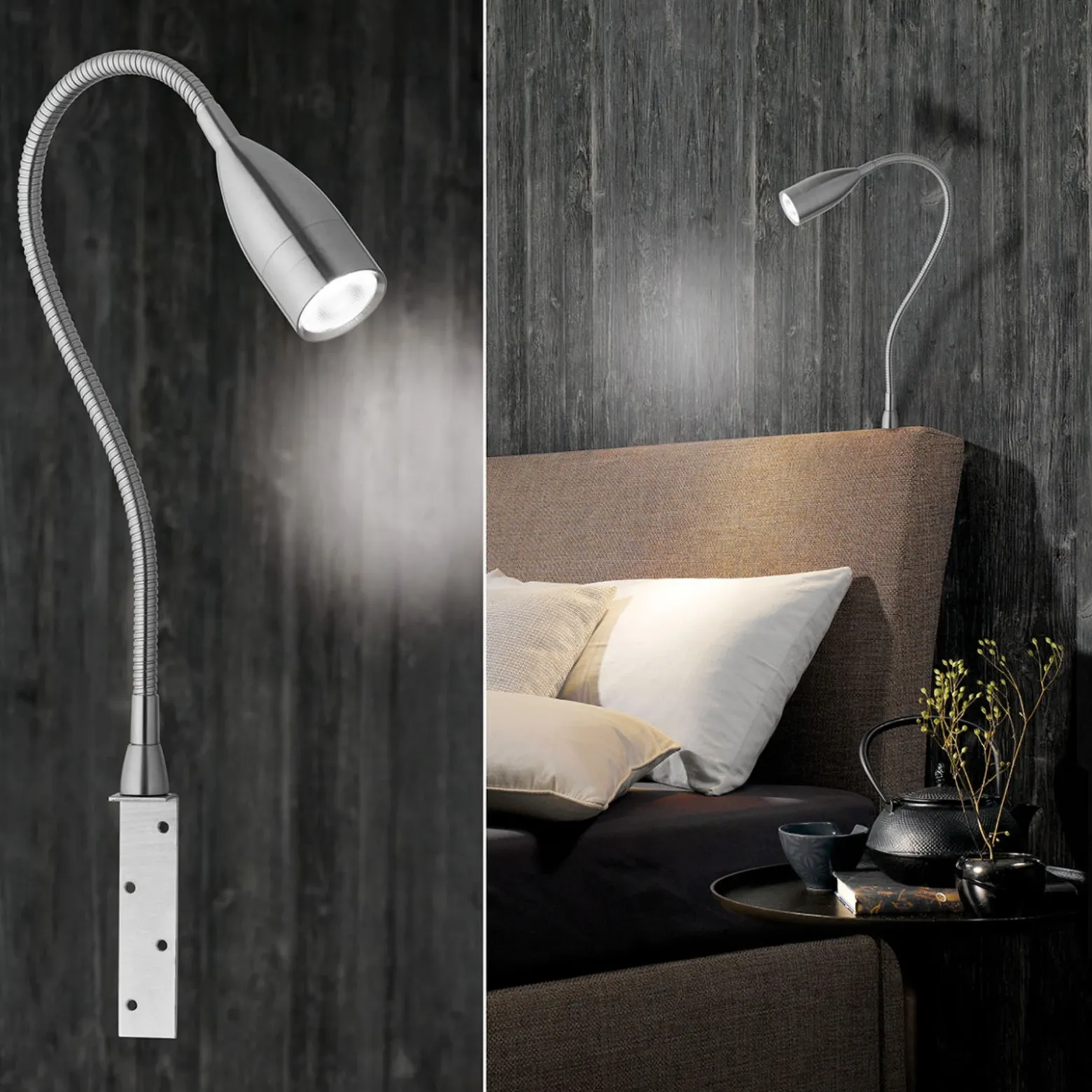 Lámpara pared LED atenuable control p. gestos Sten