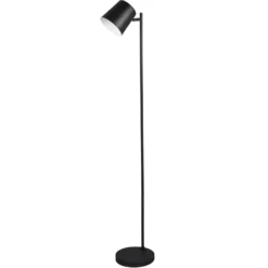 Lámpara pie LED Blake, batería, atenuable, negro