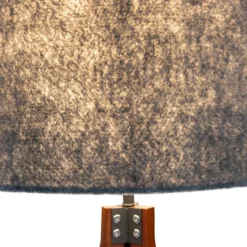 Lámpara pie 2072528 trípode madera pantalla textil