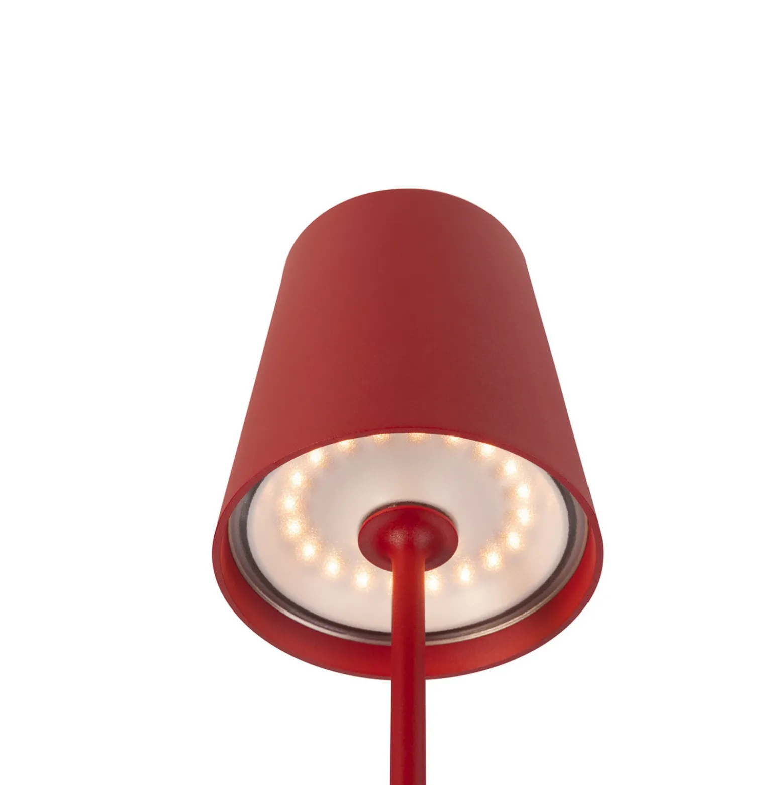 Lámpara recargable LED SLV Vinolina Two, roja, aluminio, Ø 11 cm, IP65, CCT