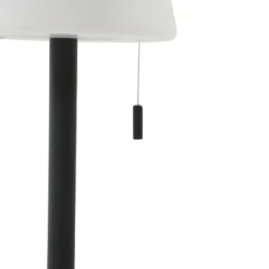 Lámpara recargable Lindby LED Azalea negro aluminio CCT regulable en altura