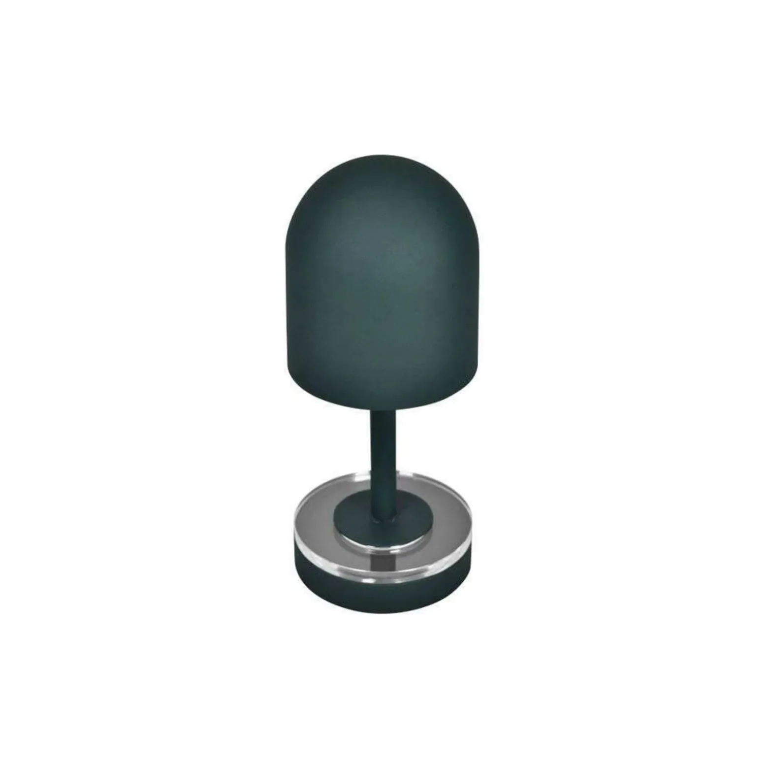 Lámpara recargable Luceo de AYTM, verde bosque, metal, 24 cm, atenuable, IP44