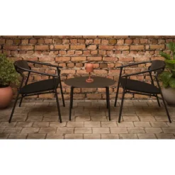 Lámpara recargable Luceo de AYTM, color topo, metal, 24 cm, atenuable, IP44