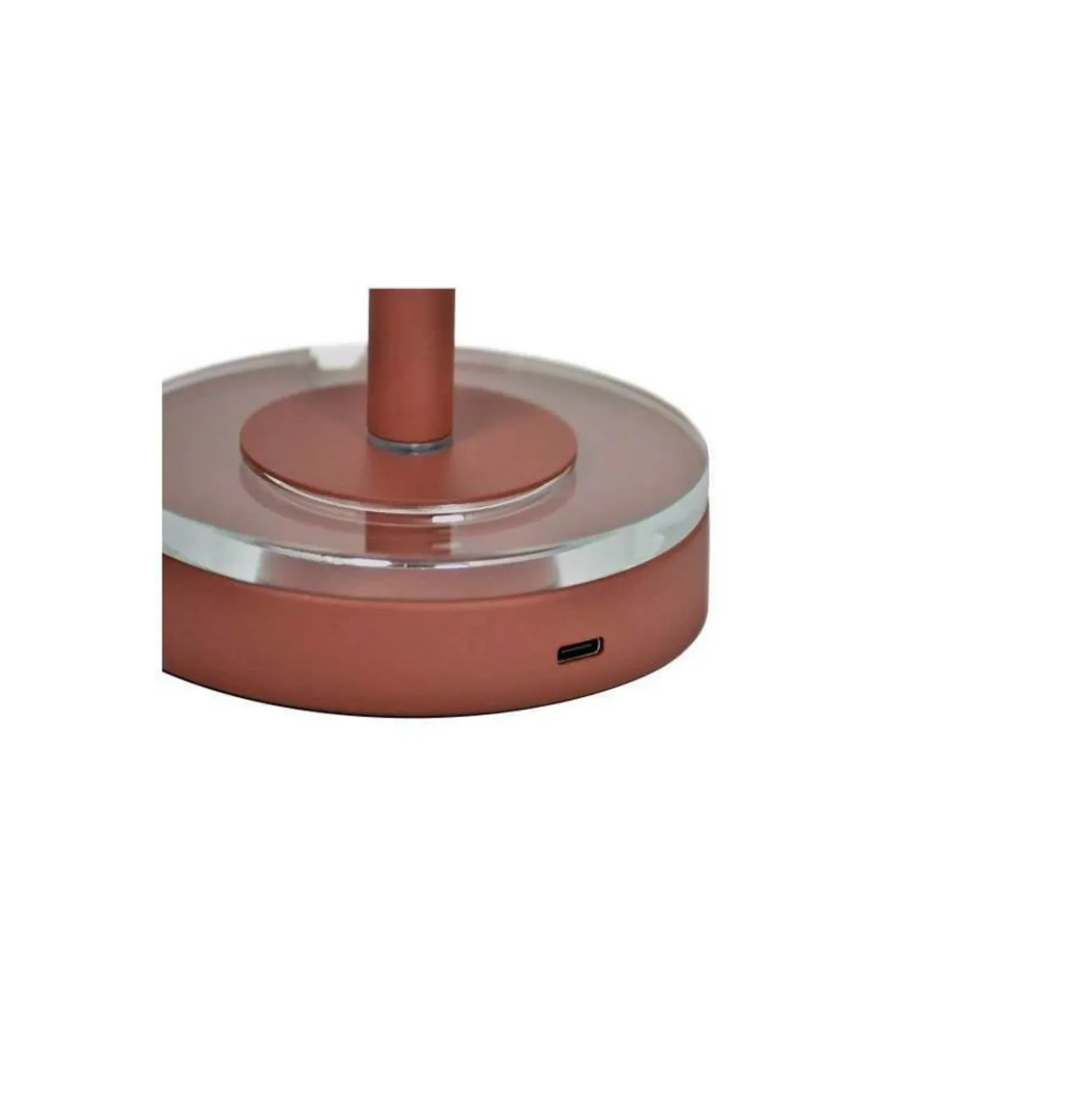 Lámpara recargable Luceo de AYTM, marrón, metal, 24 cm, atenuable, IP44