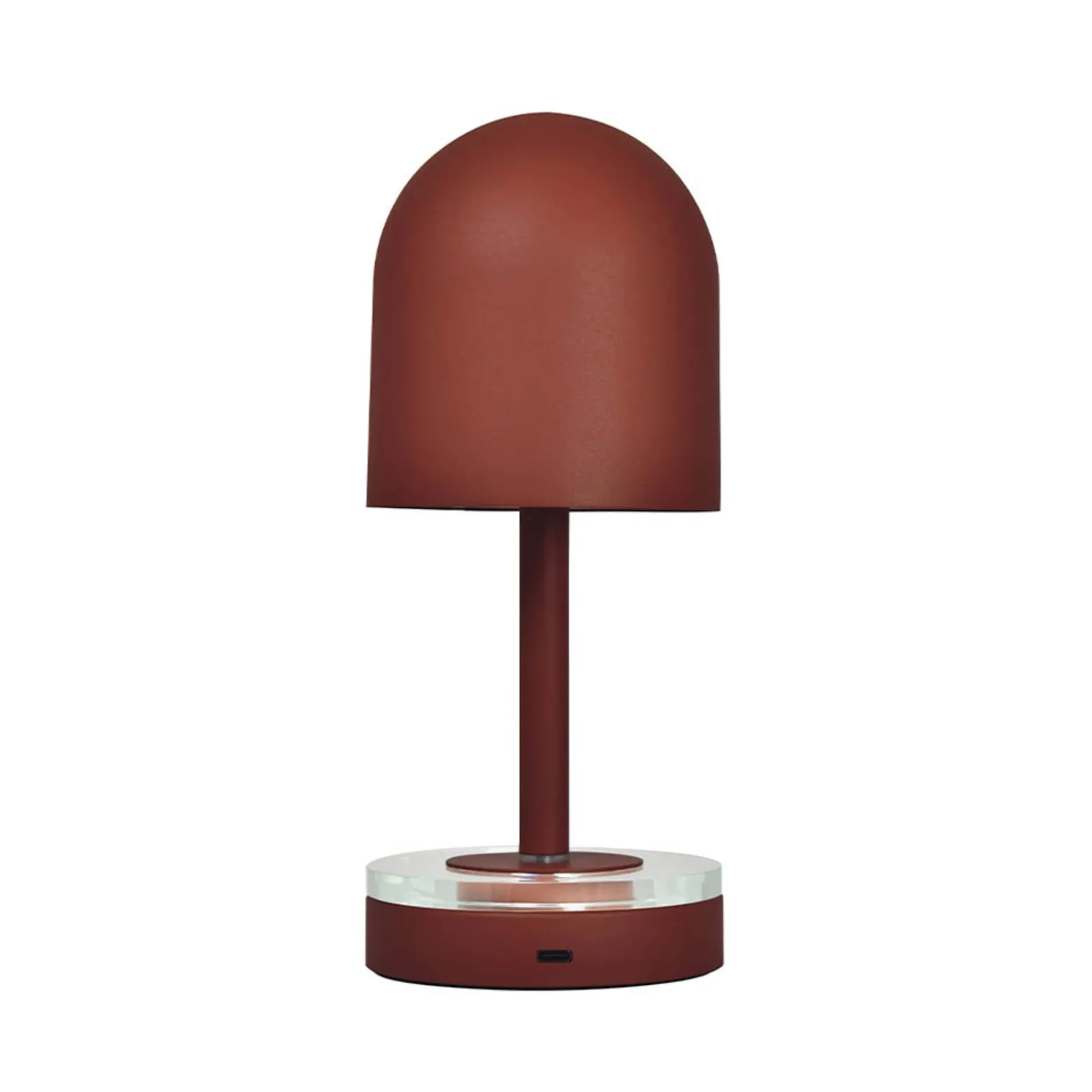 Lámpara recargable Luceo de AYTM, marrón, metal, 24 cm, atenuable, IP44