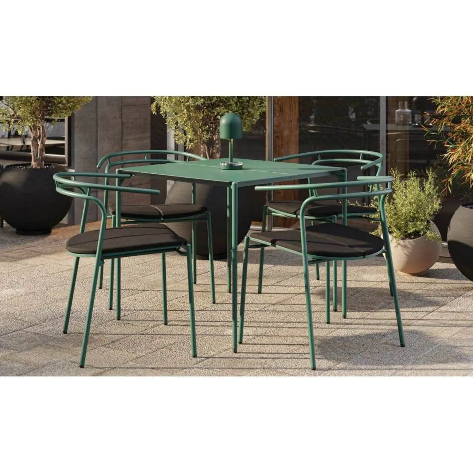 Lámpara recargable Luceo de AYTM, marrón, metal, 24 cm, atenuable, IP44