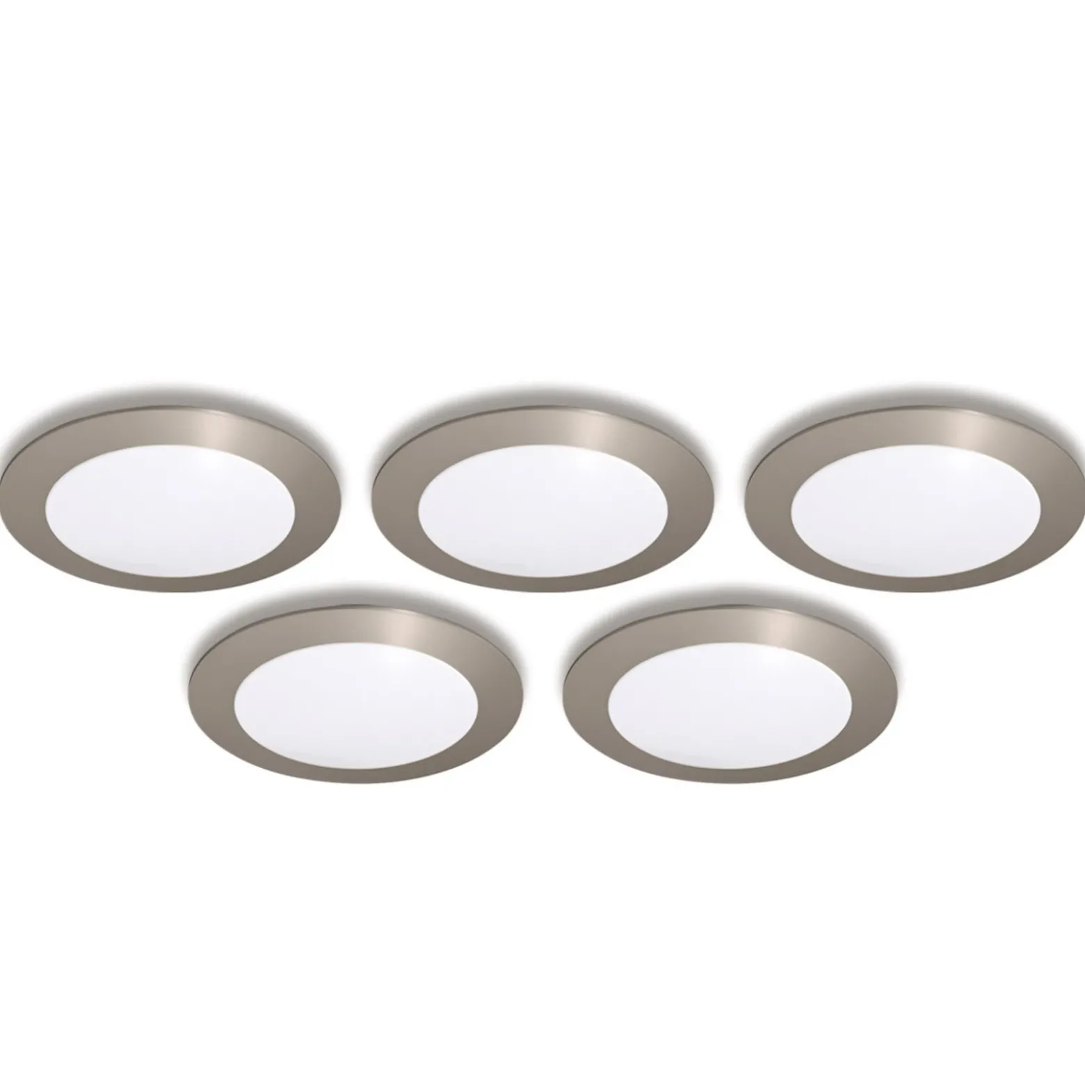 Lámparas empotradas FR 68-LED set 5 blanco cálido