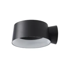 LOOM DESIGN Aplique de pared LED Cookie negro aluminio Ø 15 cm