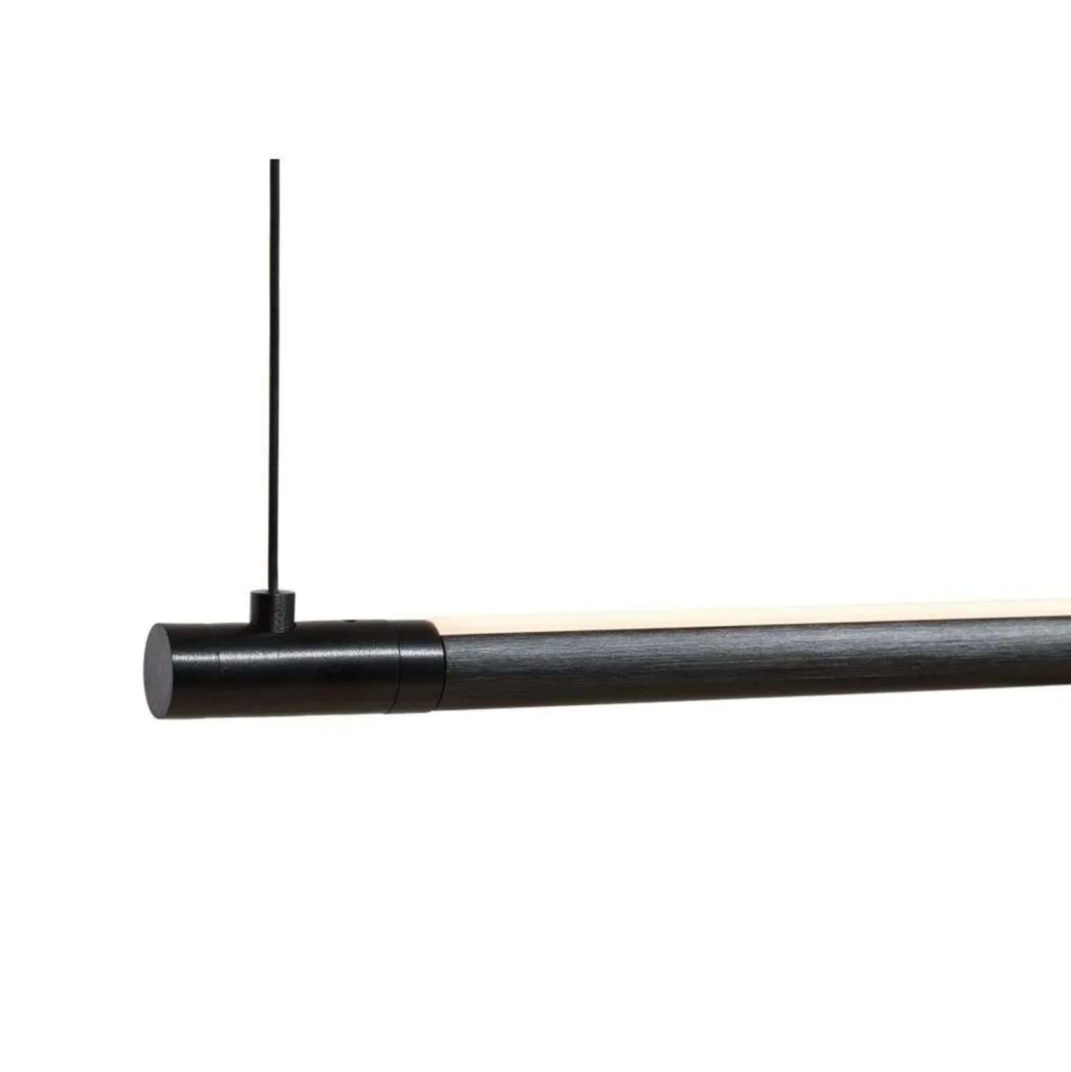 LOOM DESIGN lámpara colgante LED Straw 200, negro, aluminio
