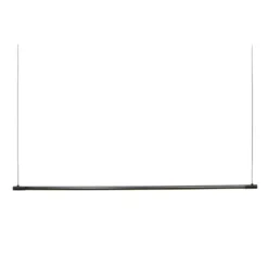 LOOM DESIGN lámpara colgante LED Straw 200, negro, aluminio