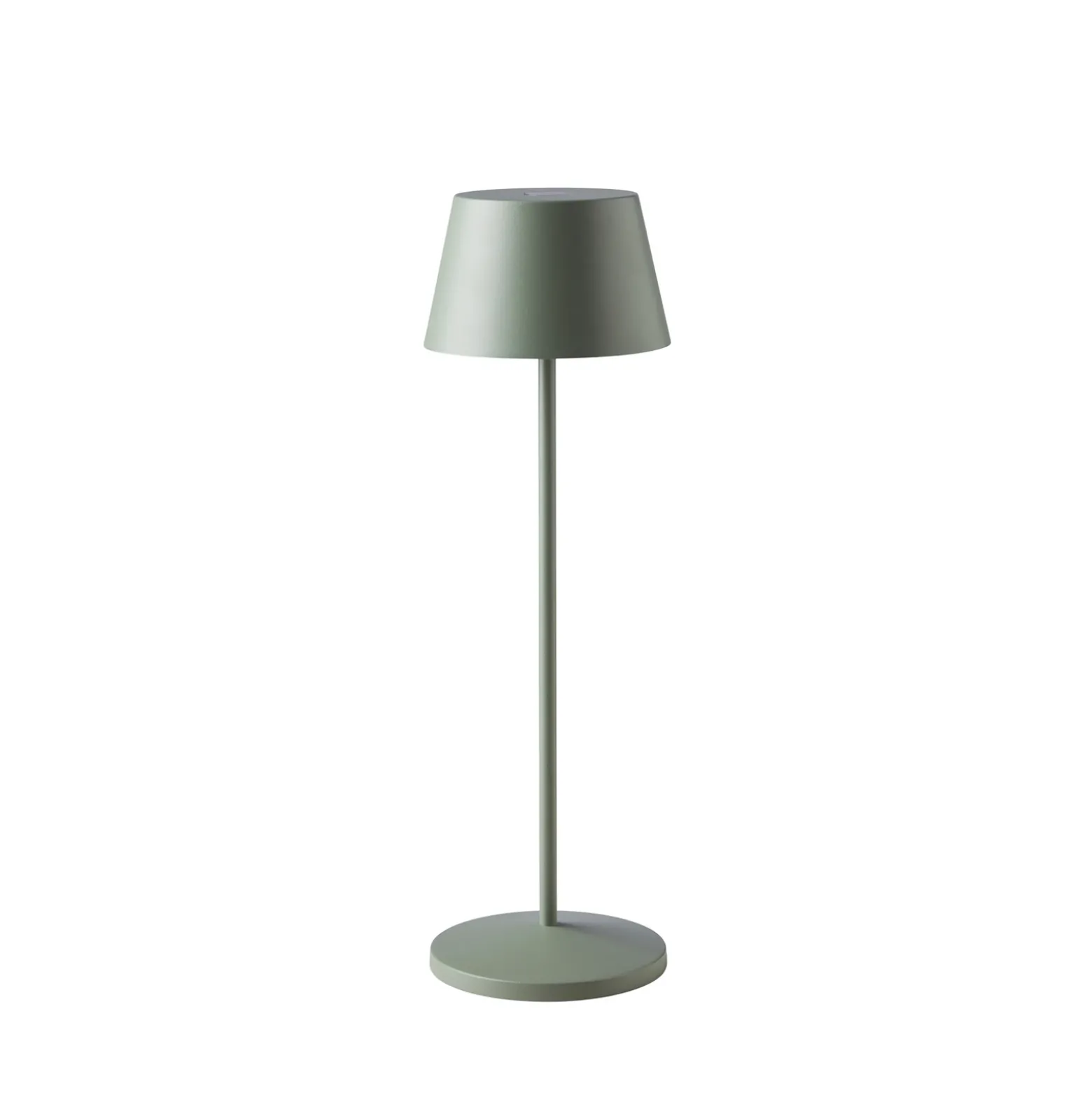 LOOM DESIGN Lámpara LED recargable para patio Modi verde-gris 36 cm CCT