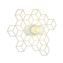 Lucande Alexaru aplique, panal, blanco