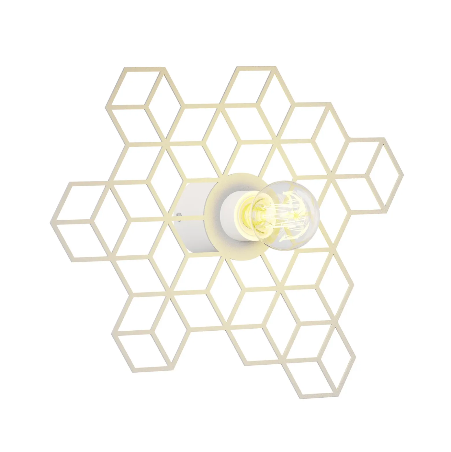 Lucande Alexaru aplique, panal, blanco