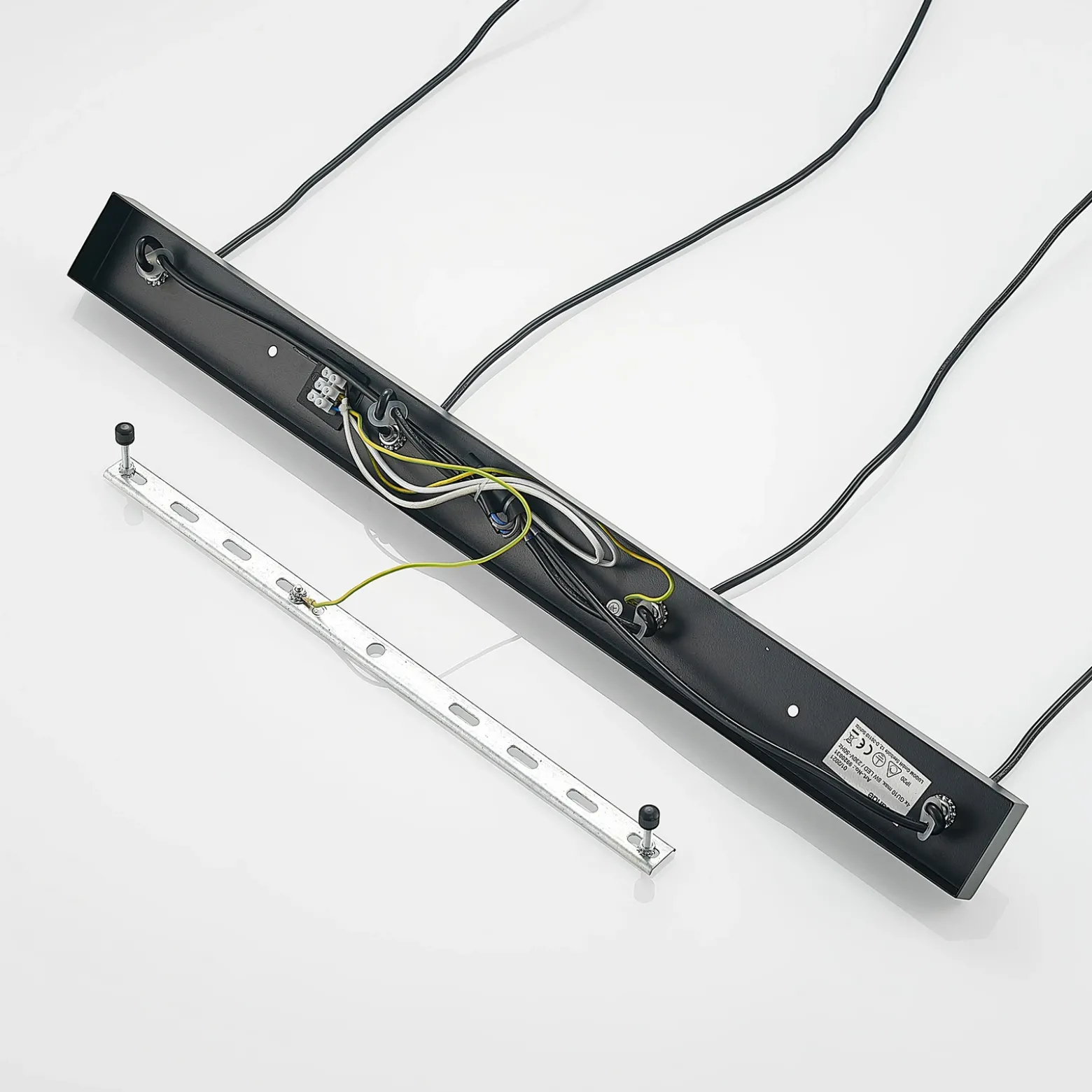 Lucande Amielle lámpara colgante, 4 luces, negro
